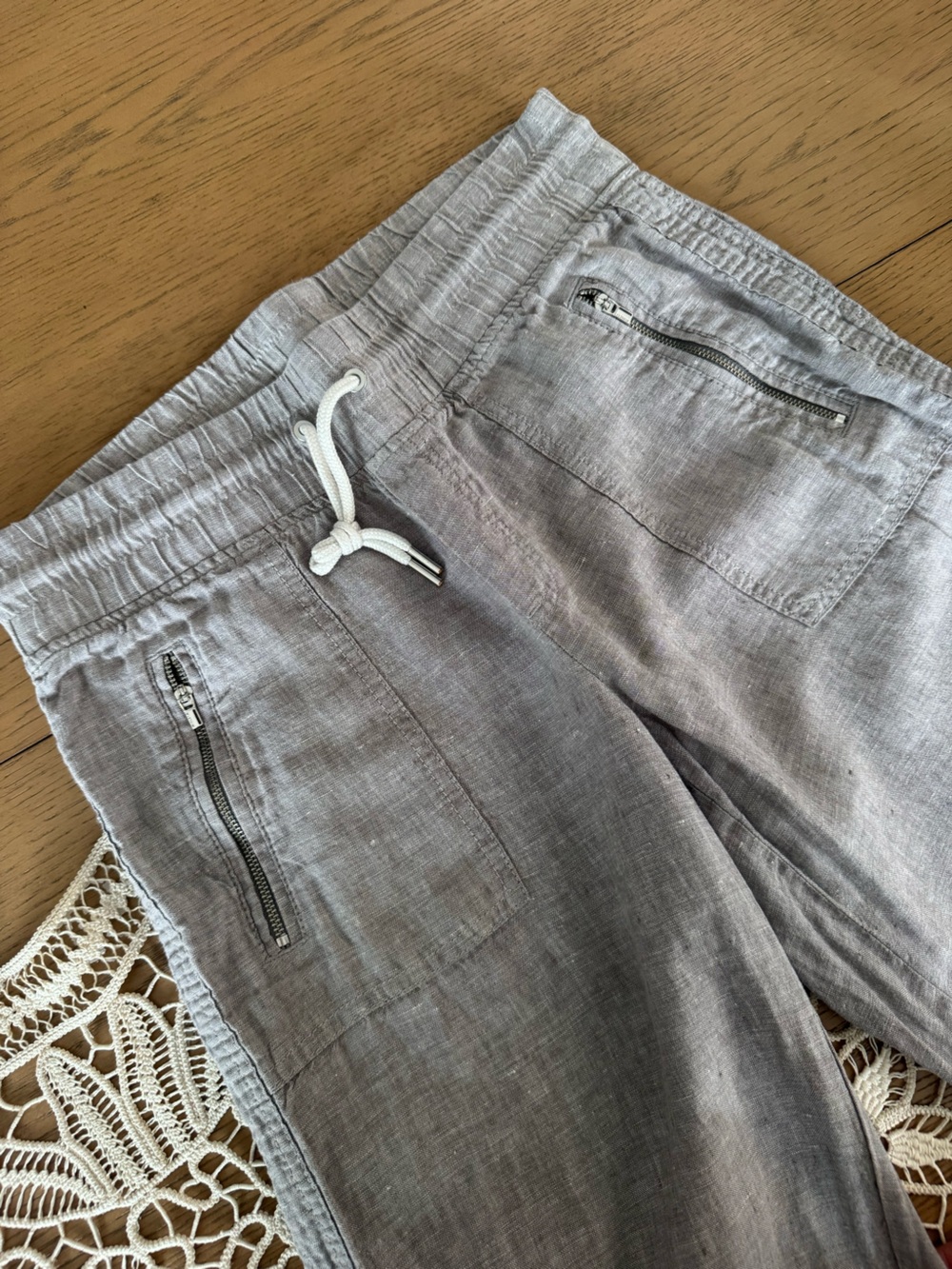 ATHLETA- Cabo Linen Wide Leg Pant Size 6 - Picture 3 of 6